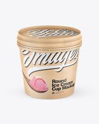 Download Ice Cream Plastic Cup With Mango Sauce Mockup Yellow Author