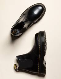 Dr martens 2976 quad platform chelsea boots in black | asos. Dr Martens 2976 Quad Platform Black Womens Chelsea Boots Black 362046100 Tillys