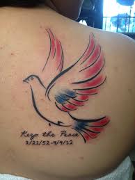Dove tattoos for men have an ample assortment of colors and designs. Dove Tattoos With Quotes Quotesgram