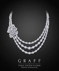 Three Strand Flower Motif Necklace Graff Diamonds Graff Diamonds Diamond Necklace Beautiful Jewelry