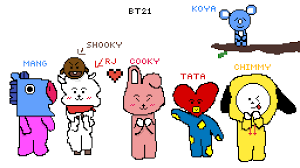 Ikuti cerita kehebohan mereka layaknya manusia. Pixilart Bt21 By Anonymous