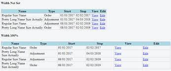 Once the browser cannot fit at least two the numbers in the table specify the first browser version that fully supports the property. Html Table Maintain Column Width Proportion When Table Width 100 Stack Overflow