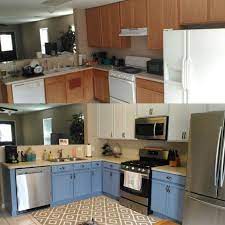 Check spelling or type a new query. Kitchen Makeover With New Appliances And Two Toned Painted Cabinets Rustoleum Cabinet Transformations In Cottage Blue New Kitchen Rustoleum Cabinet Kitchen