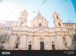 The basement housed in an ancient medieval oratory, is characterized by the miracle of the hair of sant'agnese, placed on the altar, a marble relief by alessandro algardi. Church Sant Agnese Image Photo Free Trial Bigstock