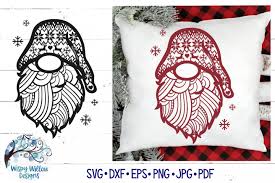 Jpeg or png for printing and other software programs. Gnome Zentangle Svg Gnome Mandala Svg File 406549 Svgs Design Bundles In 2020 Mandala Svg Mandala Christmas Gnome