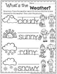Preschool Weather Worksheet For Spring Springworksheets Kindergarten Kindergartenworksheets Weath Preschool Weather Weather Worksheets Weather Kindergarten