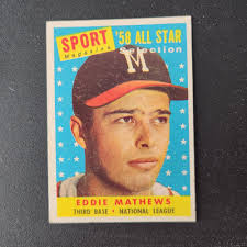 Sold at Auction: 1958 Topps Ed Mathews #480 HOF