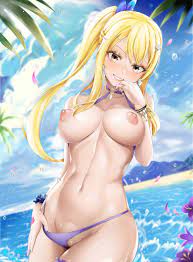 Lucy's Topless Bikini (Akais) [Fairy Tail] 