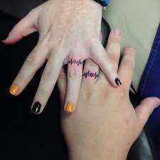 35 Sweet Simple Wedding Band Tattoos Wedding Band Tattoo Ring Tattoo Designs Wedding Ring Tattoo