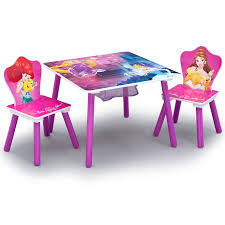 Disney Princess Wood Kids Storage Table And Chairs Set By Delta Children Walmart Com Kids Table And Chairs Table And Chair Sets Table And Chairs