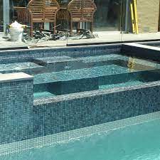 emaux de verre ezarri inox effet metal swimming pool mosaics mosaic pool pool tile