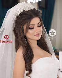 Pin By Milkibar Y On Veding Wedding Hairstyles With Crown Bride Hairstyles Wedding Hairstyles For Long Hair
