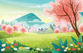 Find images of spring season. Cherry Blossom In The Spring Season Landscape 2072651 Vector Art At Vecteezy