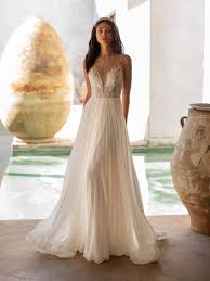 Brautkleid reinigung in leer (ostfriesland). Pronovias Brautkleid Holiday In Griechischen Stil Cruise Collection 2021