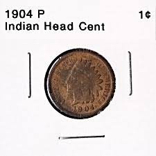 Pennies dated 1904 are slightly less common and catalog at $10 average circulated, $150 fully uncirculated use our terminology page to convert these catalog values to actual buy and sell values. 1904 Indian Head Penny Coin Value Prices Photos Info