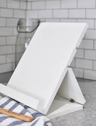Foldable Recipe Stand Free Plans Cherished Bliss Diy Book Stand Cookbook Holder Diy Diy Book Holder