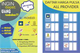 Aplikasi jual pulsa terlengkap yang pertama ialah unitedtronik. Sribu Desain Flyer Brosur Desain Flyer Untuk Daftar Harga