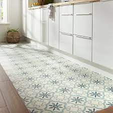 Floral pattern porcelain floor tiles. Hydrolic Blue Matt Flower Concrete Effect Porcelain Wall Floor Tile Pack Of 25 L 200mm W 200mm Diy At B Q