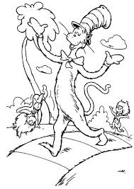 Students can color a picture of the cat in the hat. Cat In The Hat Coloring Pages Free Printable Coloring Home
