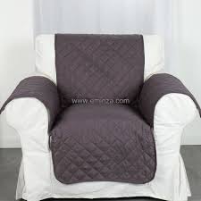 Très beau fauteuil club tissus gris accoudoirs et haut. Protege Fauteuil Club Anthracite Deco Textile Eminza