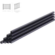 Textured black aluminum baluster railing kit. Afco Industries Arr100srbk Bal Series 100 Baluster Kit Fo