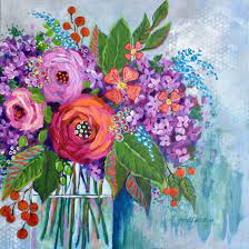 Floral picture print artwork on wood texture canvas for dining room (18'' x 24'' x 1 panel) 4.7 out of 5 stars 57 $44.90 $ 44. Pin On Painting Ideas