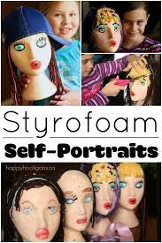 Ships from los angeles, ca. Styrofoam Head Self Portrait Craft An Awesome Art Activity For Kids Happy Hooligans
