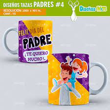 Imágenes con frases feliz día del padre; Disenos Tazas Para Dia Del Padre N 4 Motta
