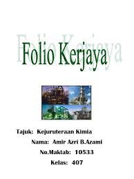 Set soal selidik ini mengemukakan. 43736719 Folio Kerjaya Kejuruteraan Kimia