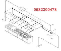 دوائر المراقبة نظام الحماية ضد الحريق للمطابخ Kitchen Suppression System