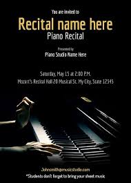 Piano Recital Invitations By Joytunes Piano Recital Piano Recital