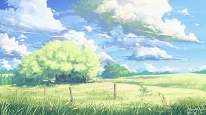 How to add an animated wallpaper for your desktop windows pc. Night Anime Grass Field Background Novocom Top