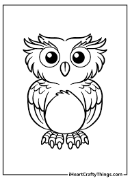 Since the plumages of these birds vary greatly in color and design patterns, it gives children great opportunities for artistic experimentation. 25 Wise Owl Coloring Pages