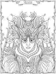 costume et masque du carnaval de venise coloriages difficiles pour adultes coloriage chien teckel