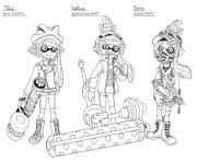 Agent 8, also referred to as number 10,008, is a playable octoling and is the protagonist of the octo expansion. Octoling Splatoon Coloring Pages