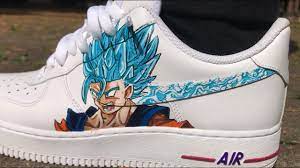 Glow in dark iron on snake stickers for custom air force 1. Custom Air Force 1 S Dragon Ball Z Mk2 Youtube