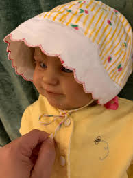 Floral Baby Bonnet , Baby Hat, Toddler Bonnet