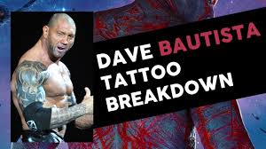 Dave bautista and chloe coleman on their new action comedy, my spy. Dave Bautista Tattoo Breakdown Youtube