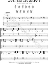 So i took the liberty of finding a good version of it. Pink Floyd Another Brick In The Wall Part 2 Guitar Tab In D Minor Download Print Sku Mn0128566