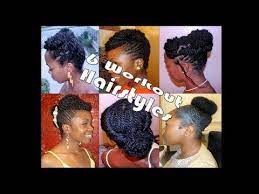 6 Workout Hairstyles For Natural Transitioning Hair Part 1 Workout Hairstyles Transitioning Hairstyles Natural Hair Styles