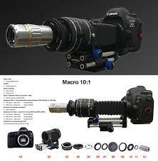 Montage Mitutoyo 10x Raynox Dcr 150 Soufflet Macro Photography Setup Macro Photography Equipment Extreme Macro Photography