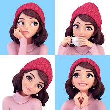 Image result for 3D FEMALE ANIMATED SPACE