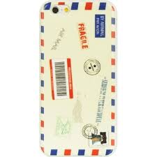 GSA Stamped Airmail Design Candy Case For iPhone 6 & 6s (4.7")