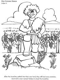 Bible Coloring Pages God Chooses Gideon Bible Coloring Pages Gideon Bible Bible Stories