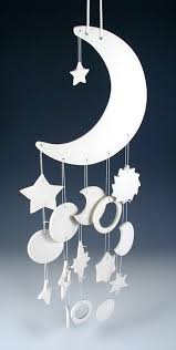 Cool Porcelain Moon Chime Freemanceramics Ceramics Pottery On Artfire Seramik Ruzgar Canlari Dremel Projeleri