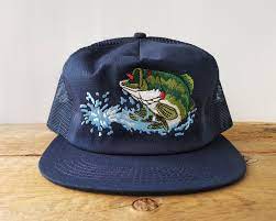 Vintage Largemouth Bass Trucker Hat K Products Made In Usa Fishing Mesh Snapback Baseball Cap Emboidered Freshwater Fish Deadstock Nos Vintage Trucker Hats Hats Trucker Hat