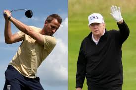 Harry Kane Plays Golf with Donald Trump