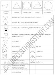 Garment Wash Care Symbols