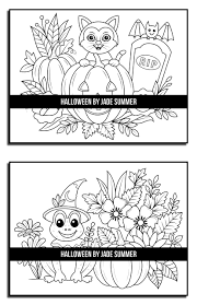 Celebrate halloween with this delightful coloring book from bestselling publishing brand, jade summer. Halloween Coloring Book An Adult Coloring Book With Beautiful Flowers Adorable Animals Spooky Characters And Relaxing Fall Designs Autumn And Halloween Coloring Books Summer Jade Amazon Co Uk Books