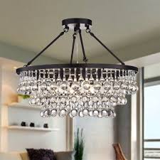 Enjoy free shipping & browse our great selection of wall lighting perfect fit to replace a flushmount light i hated! Arosa Black 9 Light Semi Flush Mount On Sale Overstock 16797187